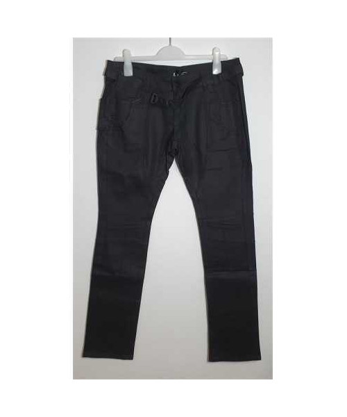 Pantaloni de blugi cu curea in talie LJY Jeans