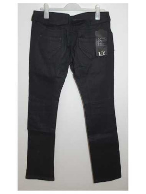 Pantaloni de blugi cu curea in talie LJY Jeans 2