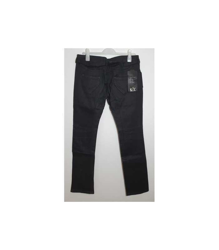 Pantaloni de blugi cu curea in talie LJY Jeans