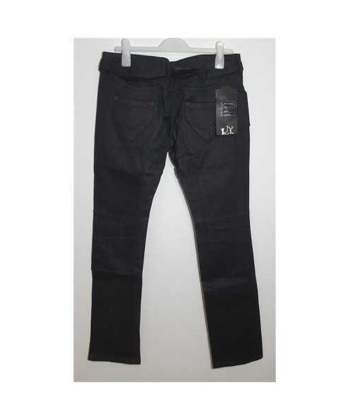 Pantaloni de blugi cu curea in talie LJY Jeans