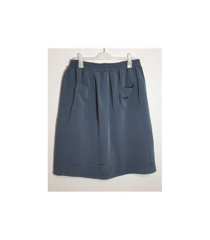 Fusta de dama cu buzunare la spate si talie elastica