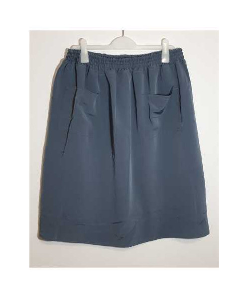 Fusta de dama cu buzunare la spate si talie elastica