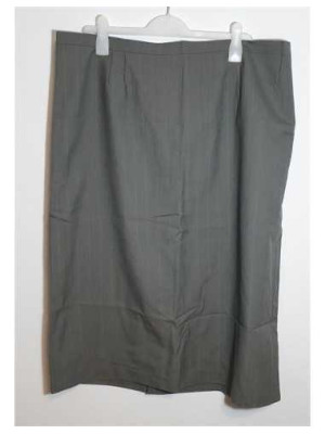 Fusta gri de dama cu crapatura la spate