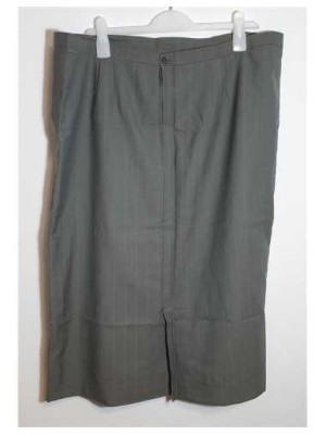 Fusta gri de dama cu crapatura la spate 2