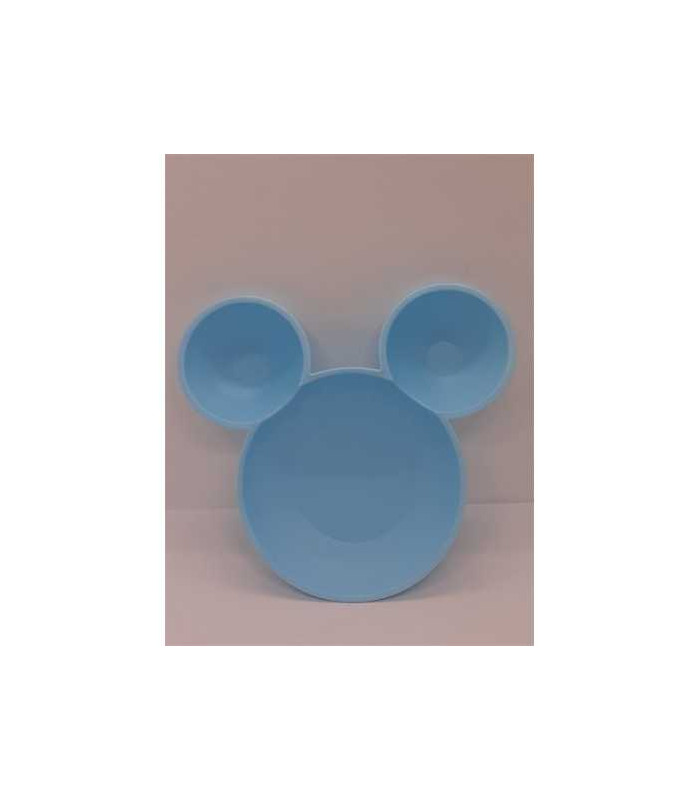 Castron din plastic pentru bebelusi model Mickey Albastru