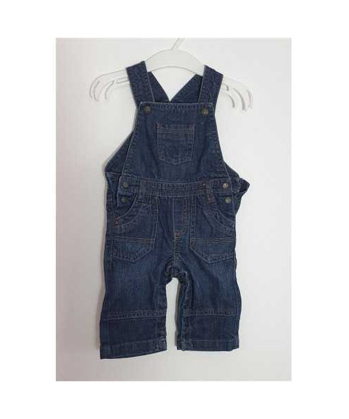 Salopeta de blugi pentru copii cu bretele reglabile Okaidi