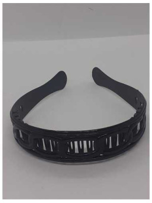 Bentita lata cu tepi din plastic culoare negru 2