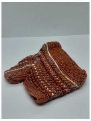 Cipici crosetati pentru fetite cu fir argintiu