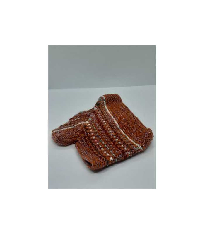 Cipici crosetati pentru fetite cu fir argintiu