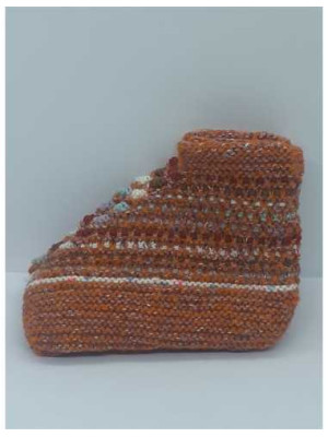 Cipici crosetati pentru fetite cu fir argintiu 2