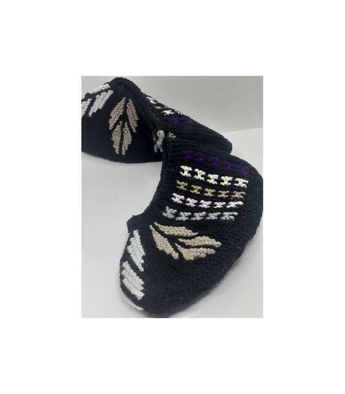 Cipici crosetati pentru casa copii cu model