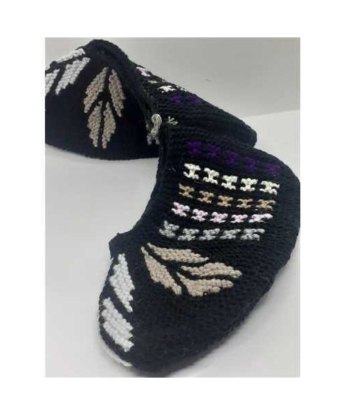 Cipici crosetati pentru casa copii cu model