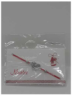 Martisor tip bratara cu inimioara