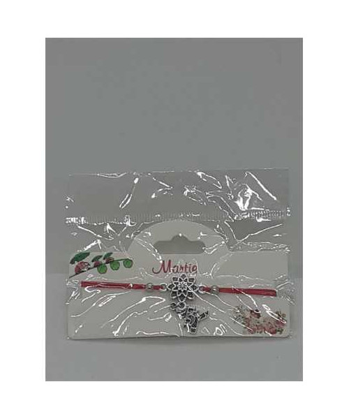 Martisor tip bratara cu floare si cosar