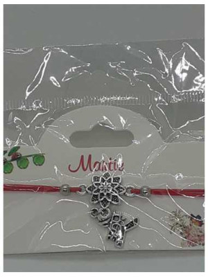 Martisor tip bratara cu floare si cosar 2