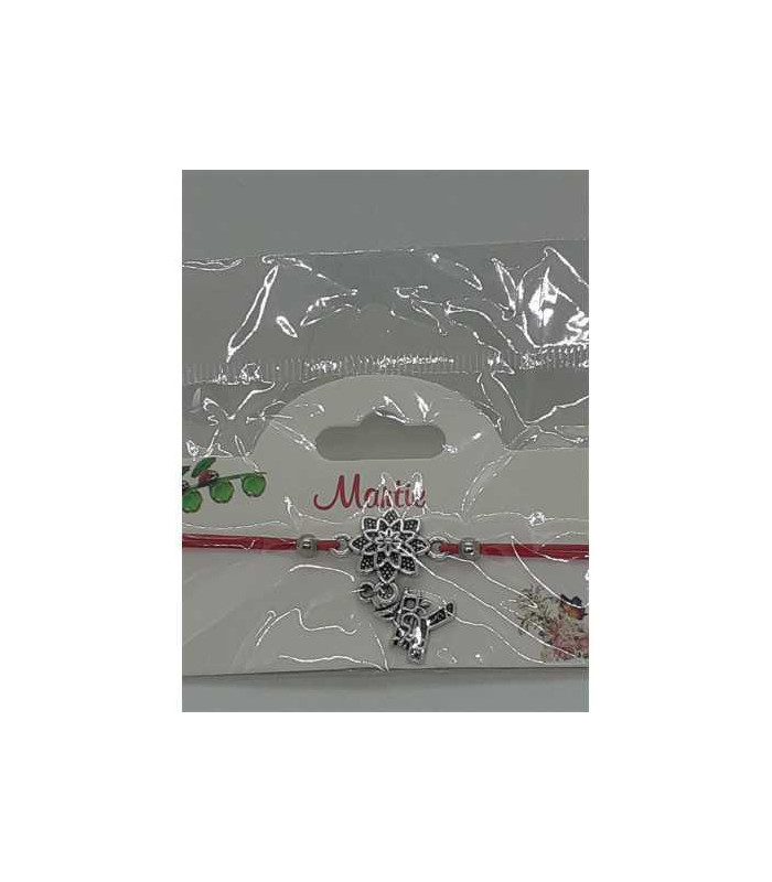 Martisor tip bratara cu floare si cosar