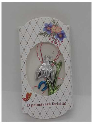 Martisor model ghiocel cu potcoava