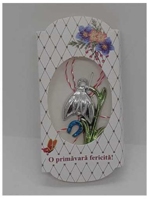 Martisor model ghiocel cu potcoava 2