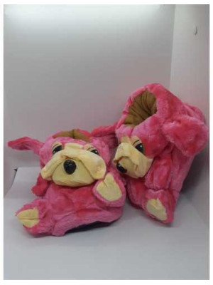 Botosi de casa pentru fetite model catelus roz marime 35-36