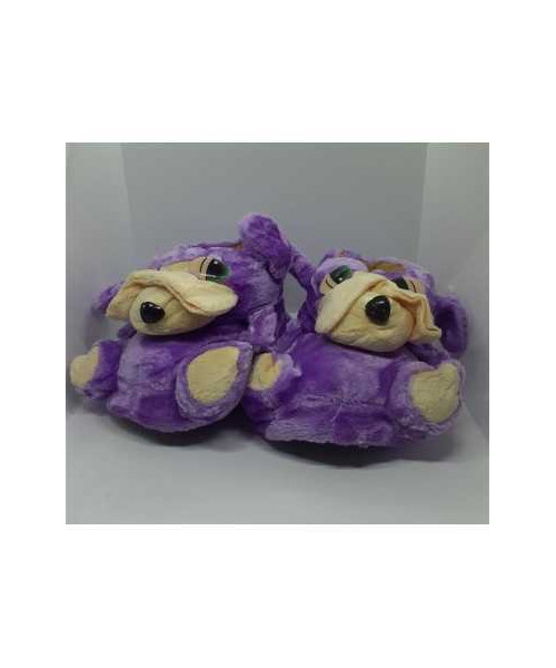 Botosi de casa pentru fetite model catelus mov marime 35-36