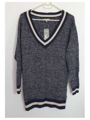Pulover tricotat pentru barbati cu decolteu in V PEPCO