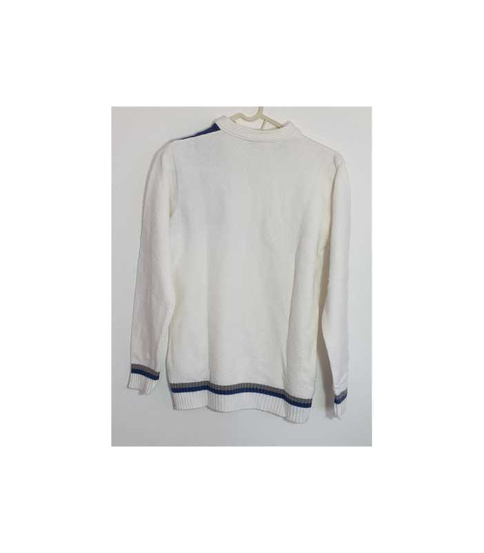 Pulover barbatesc cu dungi si decolteu in V UCAR