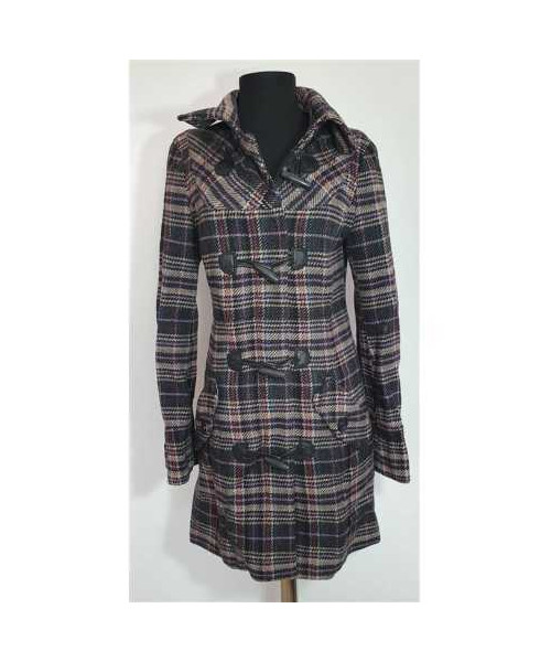 Palton de dama in carouri primavara toamna EDC