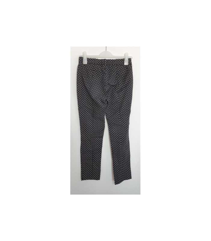 Pantaloni de dama cu imprimeu alb MNG Suit