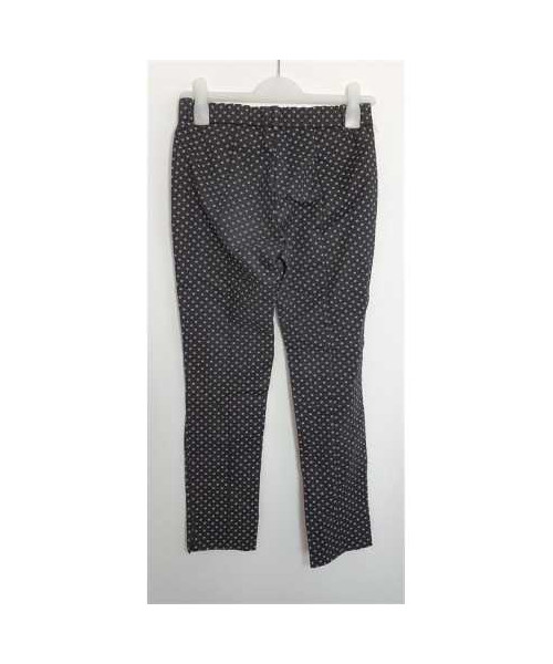 Pantaloni de dama cu imprimeu alb MNG Suit