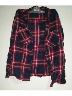 Camasa dama in carouri cu maneca lunga RESERVED