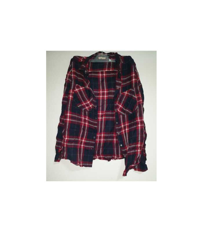 Camasa dama in carouri cu maneca lunga RESERVED