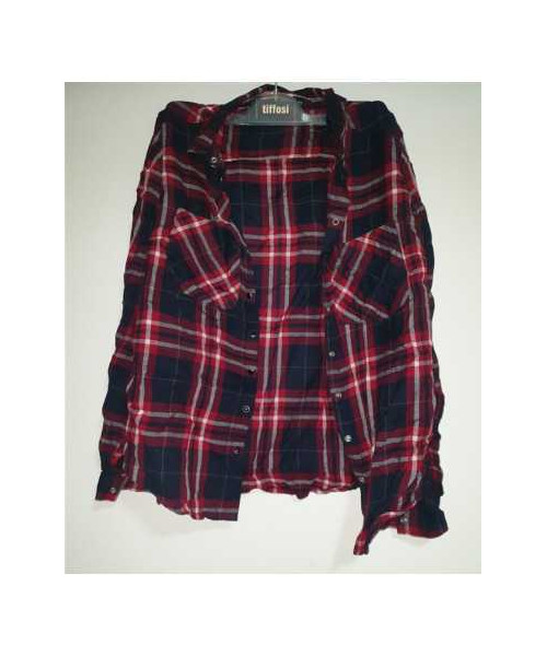 Camasa dama in carouri cu maneca lunga RESERVED