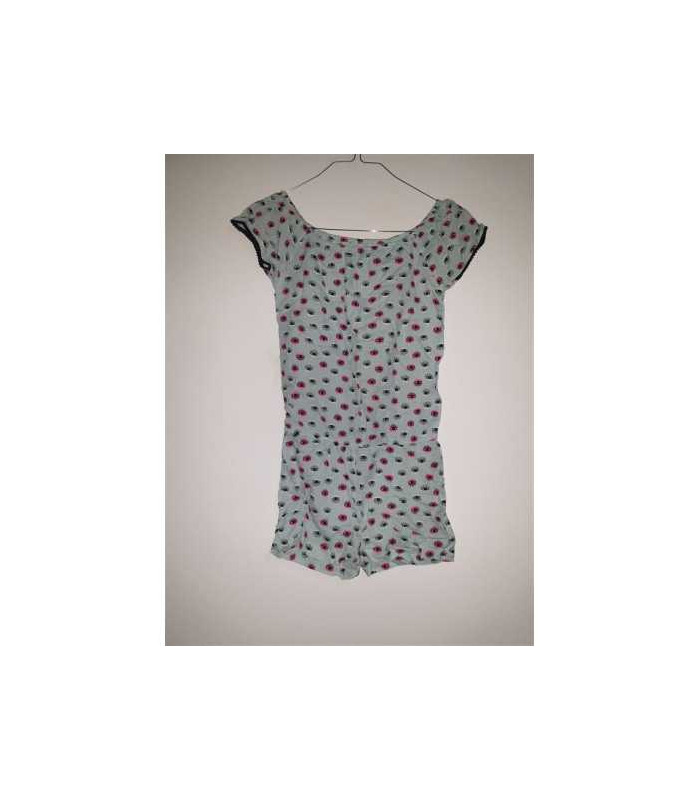 Salopeta de vara pentru fetite cu diverse desene multicolore