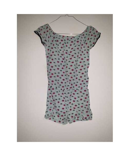 Salopeta de vara pentru fetite cu diverse desene multicolore