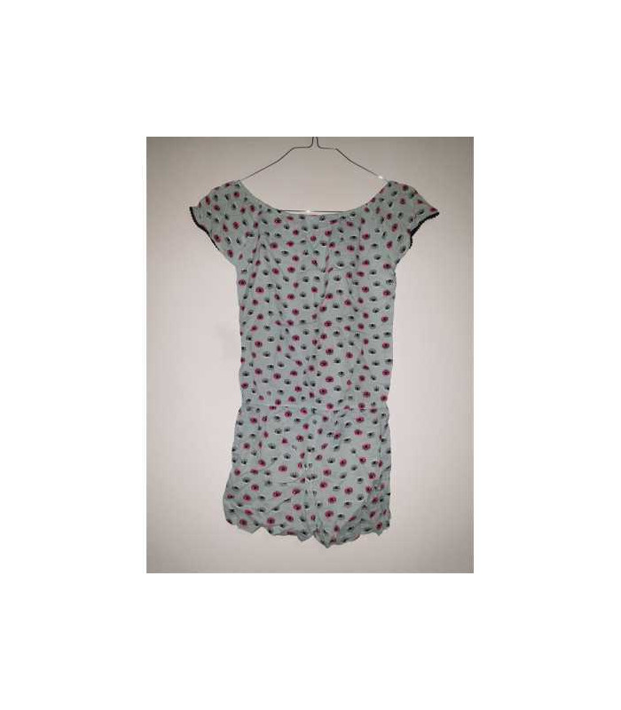 Salopeta de vara pentru fetite cu diverse desene multicolore