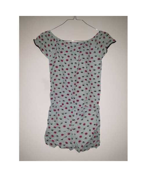 Salopeta de vara pentru fetite cu diverse desene multicolore