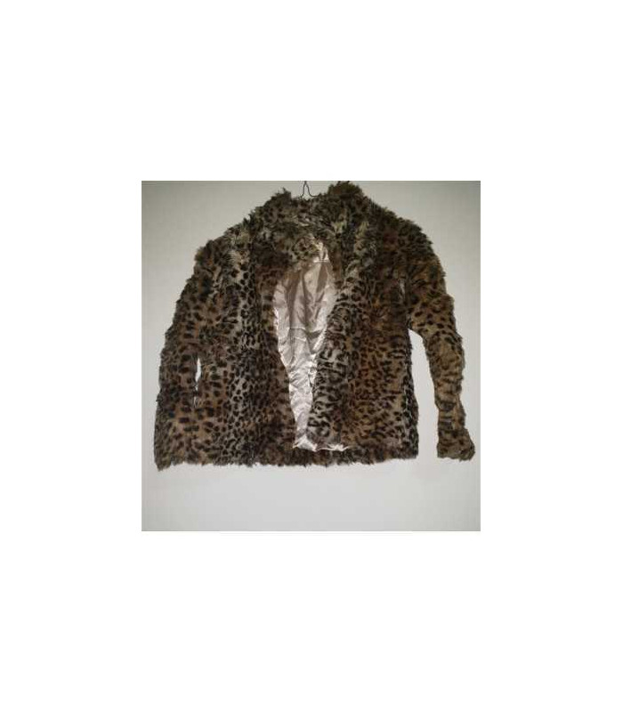 Jacheta de blana artificiala print animal H&M