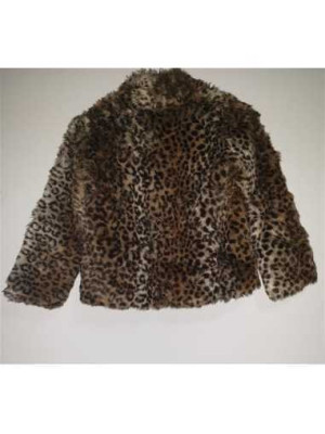 Jacheta de blana artificiala print animal H&M 2