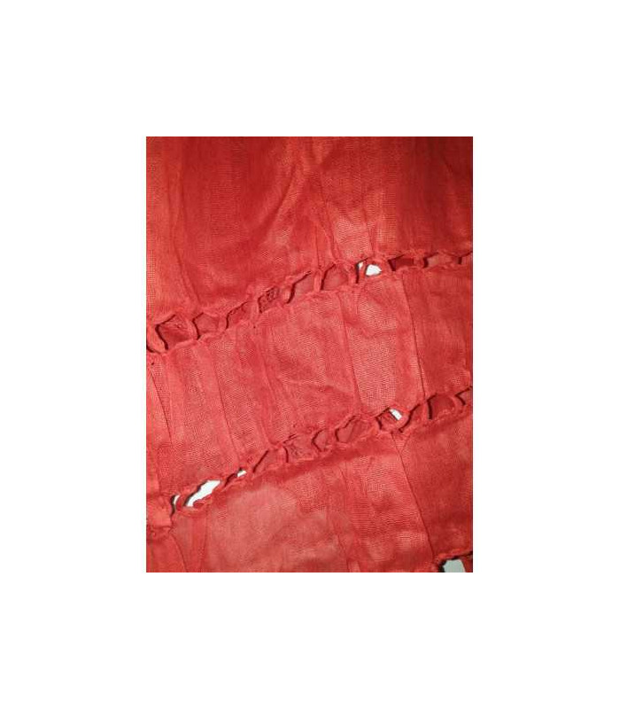 Sal rosu de dama pentru primavara cu franjuri