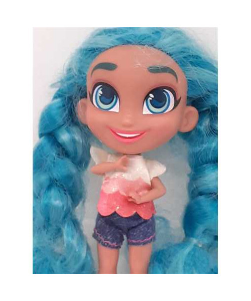 Papusa Hairdorables cu codite impletite 11 cm