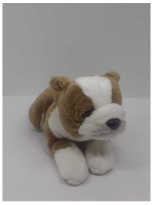 Catelus de plus Buldog Uni Toys 22 cm 2