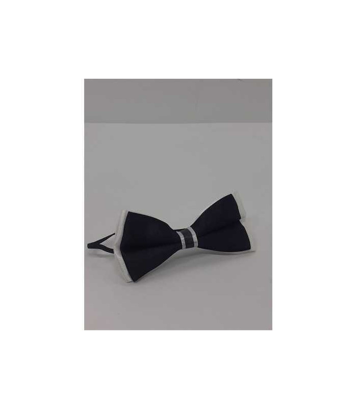 Papion culoare alb si negru pentru copii