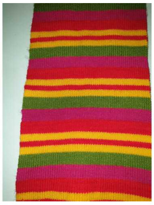 Fular pentru copii cu dungi multicolore 2