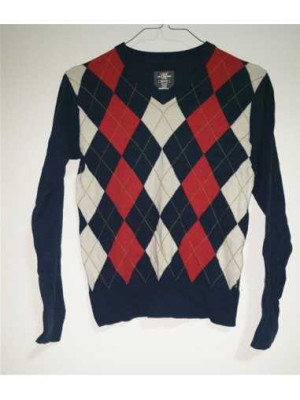 Pulover tricotat pentru copii cu motive geometrice multicolore H&M