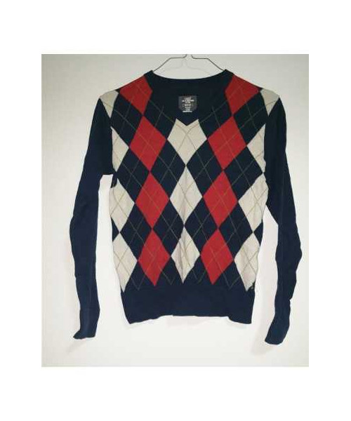 Pulover tricotat pentru copii cu motive geometrice multicolore H&M