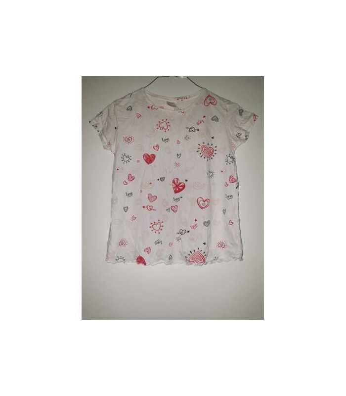 Tricou cu inimioare pentru fete Zara