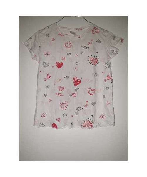 Tricou cu inimioare pentru fete Zara