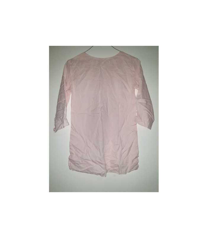 Camasa roz pentru fetite cu maneca trei sferturi Lisa Rose