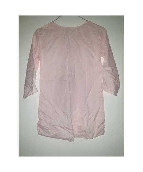 Camasa roz pentru fetite cu maneca trei sferturi Lisa Rose