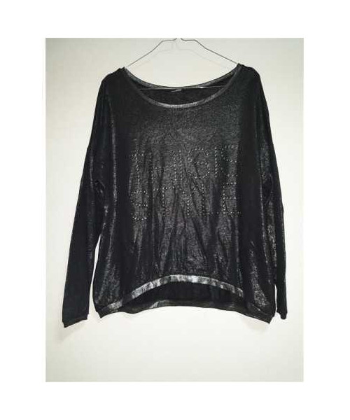 Bluza dama sclipitoare cu scris aplicat